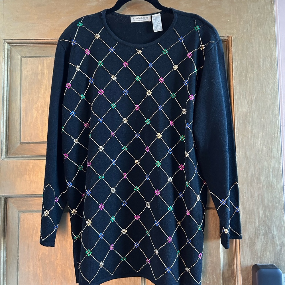 Vintage sequin sweater‎